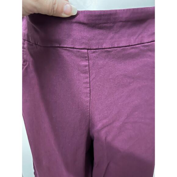 Time And Tru Women’s Burgundy Purple XL (16-18) Millennium Pull-On Stretch Pants - Picture 4 of 10